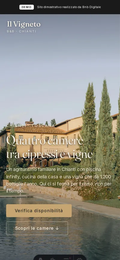 Anteprima mobile del sito Il Vigneto