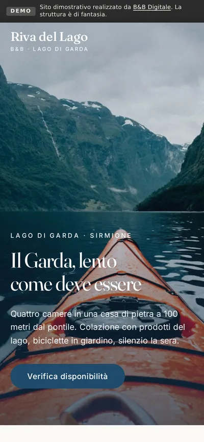 Anteprima mobile del sito Riva del Lago